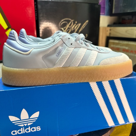 Adidas “Sambae” Halo Blue Spark Metallic Size 11 - Picture 2 of 6